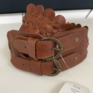 NWT Wide Waist Leather Belt